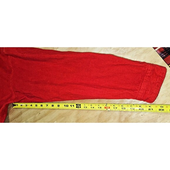 VTG 90s Marlboro Unlimited Red Corduroy 1/2 Zip Pullover Shirt Jacket XL XLarge - Picture 11 of 12